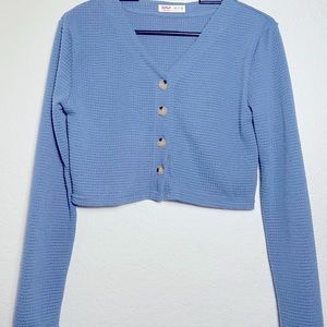 Cropped Long Sleeve Top